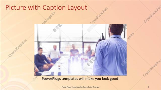 Picture with Caption presentation slide layout
