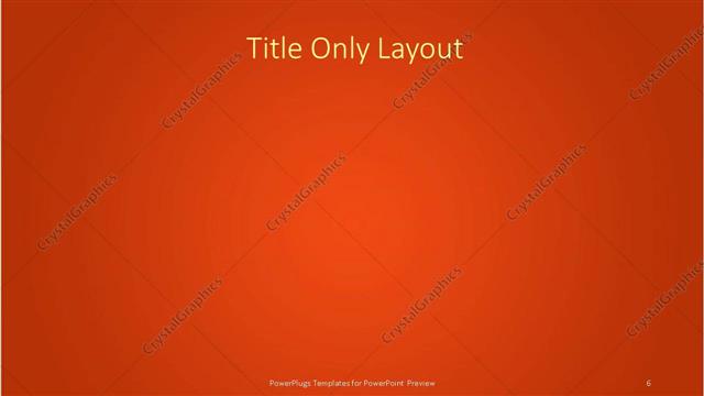 Title Only presentation slide layout