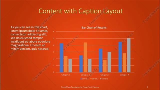 Content with Caption presentation slide layout