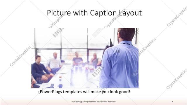 Picture with Caption presentation slide layout