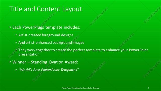 Title and Content presentation slide layout