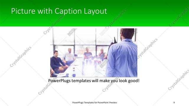 Picture with Caption presentation slide layout