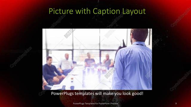 Picture with Caption presentation slide layout