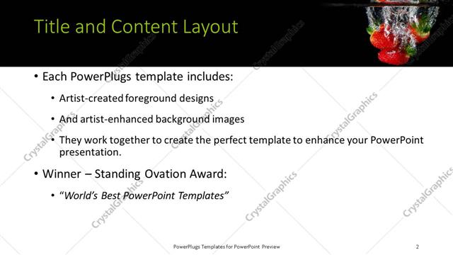 Title and Content presentation slide layout
