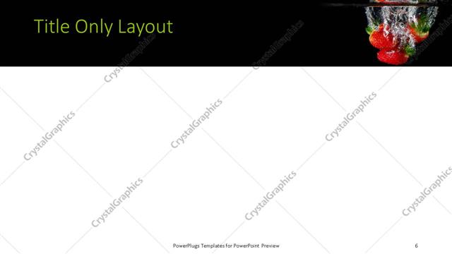 Title Only presentation slide layout