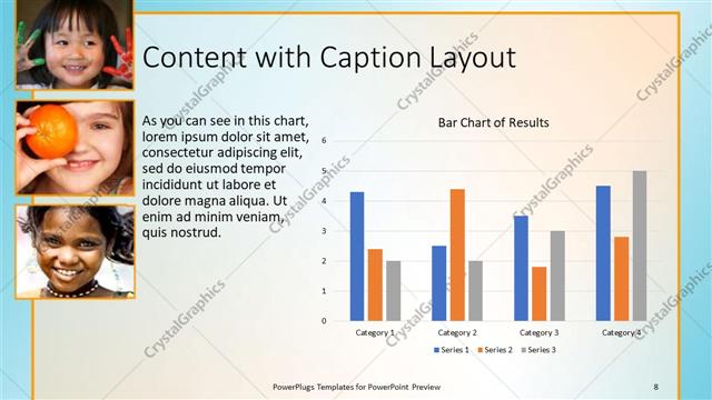 Content with Caption presentation slide layout