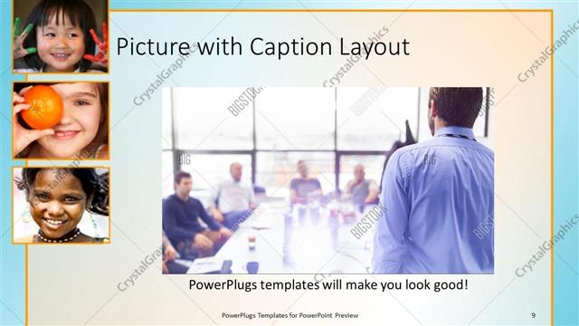Picture with Caption presentation slide layout