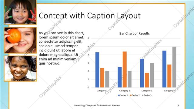 Content with Caption presentation slide layout