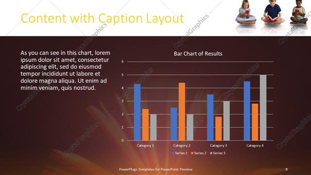 Content with Caption presentation slide layout