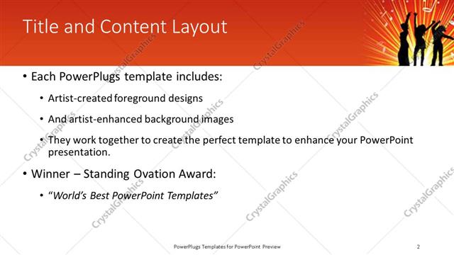 Title and Content presentation slide layout