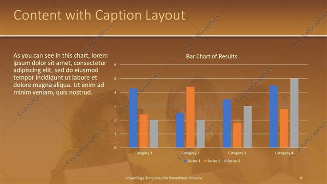 Content with Caption presentation slide layout