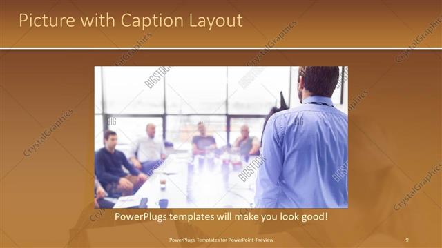 Picture with Caption presentation slide layout