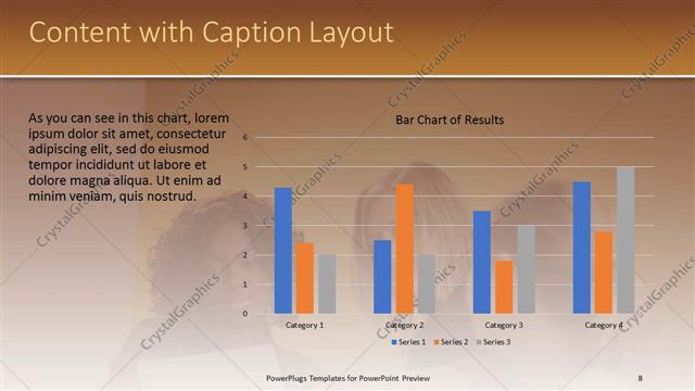 Content with Caption presentation slide layout