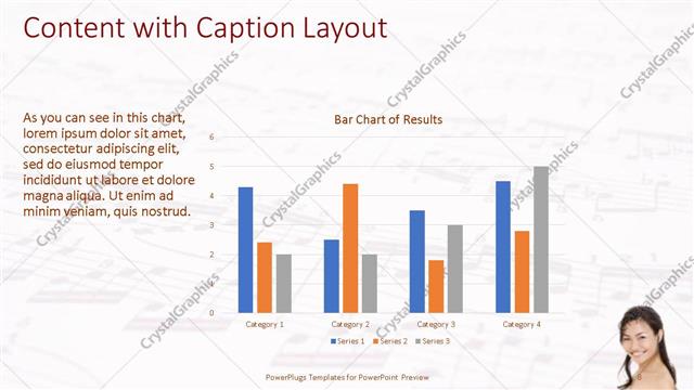 Content with Caption presentation slide layout