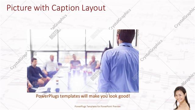 Picture with Caption presentation slide layout