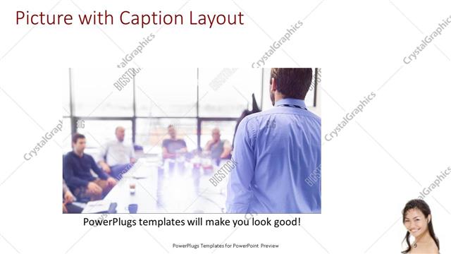Picture with Caption presentation slide layout