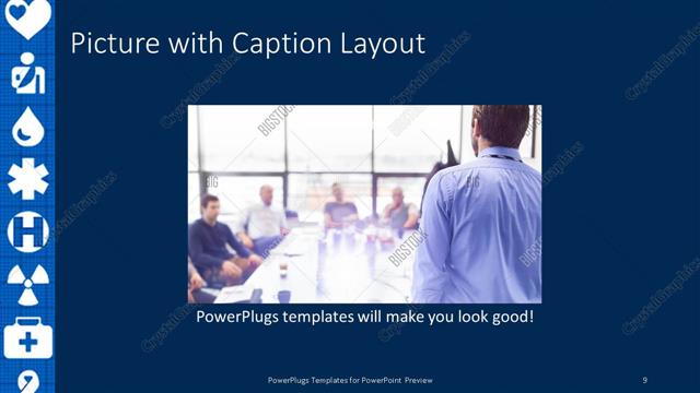Picture with Caption presentation slide layout
