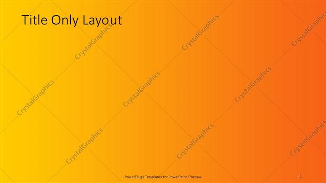 Title Only presentation slide layout