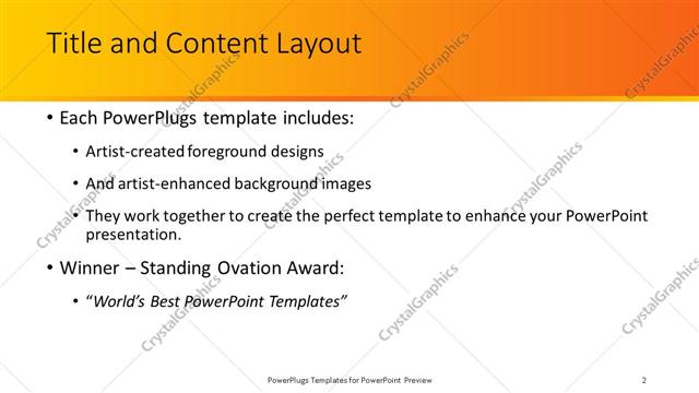 Title and Content presentation slide layout