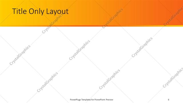 Title Only presentation slide layout