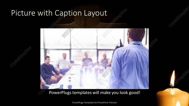 Picture with Caption presentation slide layout