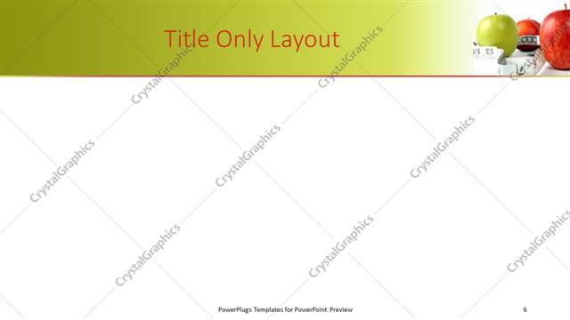 Title Only presentation slide layout