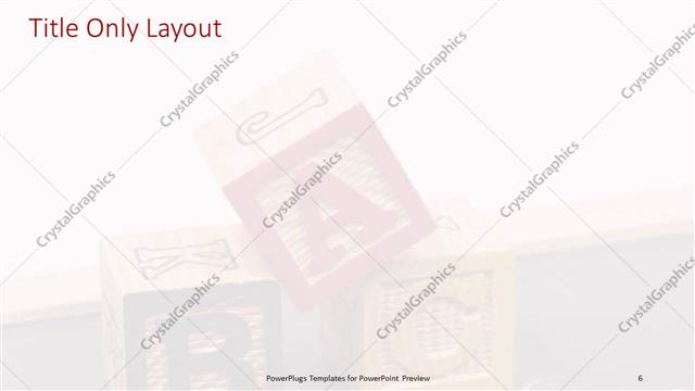 Title Only presentation slide layout