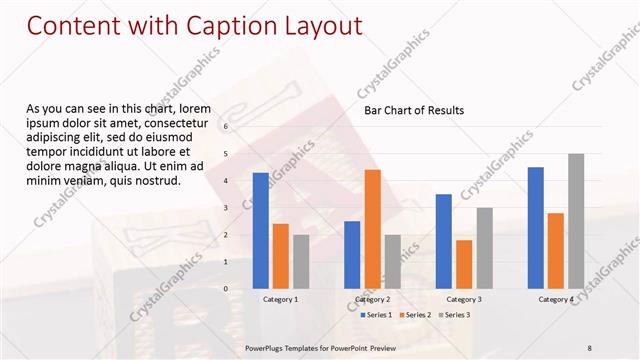 Content with Caption presentation slide layout