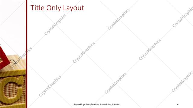 Title Only presentation slide layout