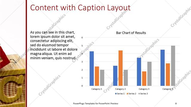 Content with Caption presentation slide layout