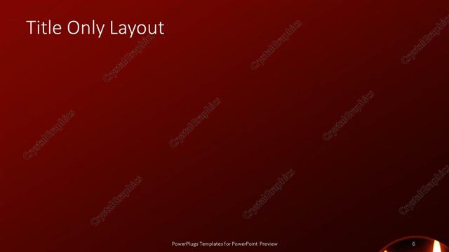 Title Only presentation slide layout