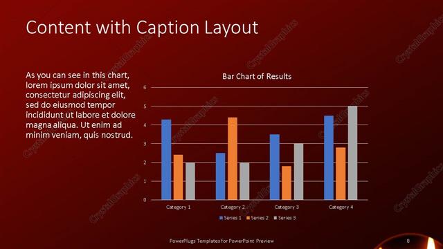 Content with Caption presentation slide layout