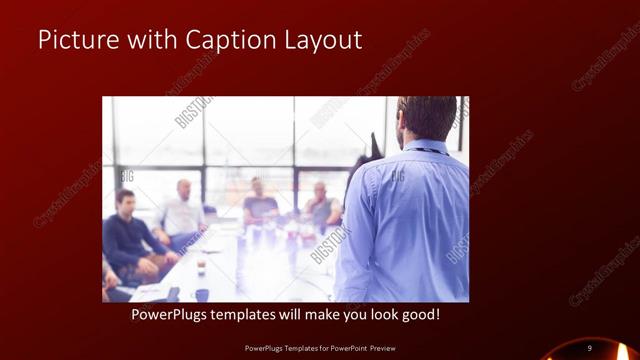 Picture with Caption presentation slide layout