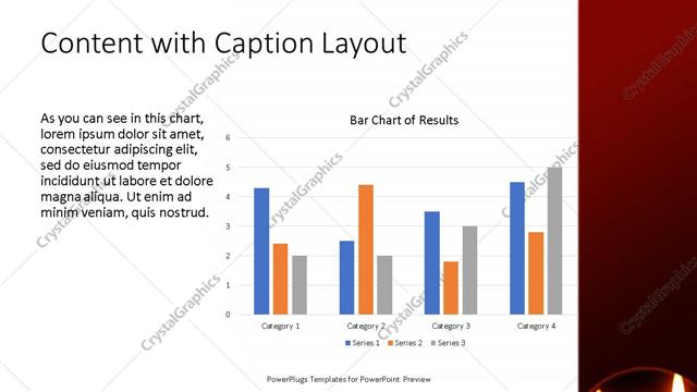 Content with Caption presentation slide layout