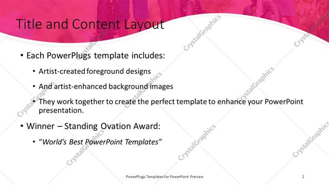 Title and Content presentation slide layout