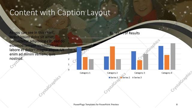 Content with Caption presentation slide layout