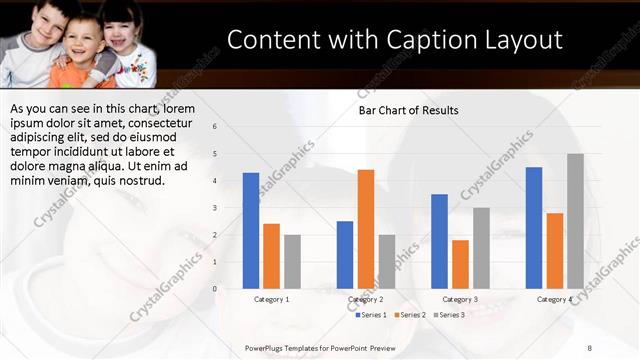 Content with Caption presentation slide layout