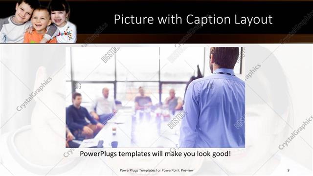 Picture with Caption presentation slide layout