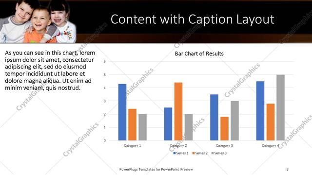 Content with Caption presentation slide layout