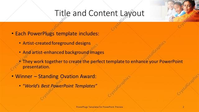 Title and Content presentation slide layout