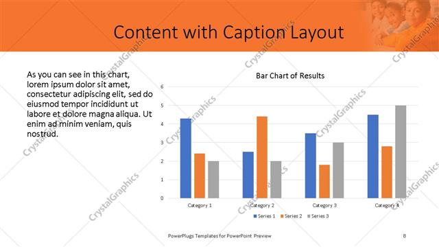 Content with Caption presentation slide layout