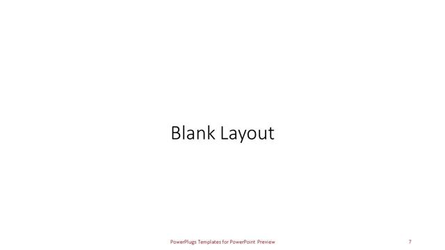 Blank presentation slide layout