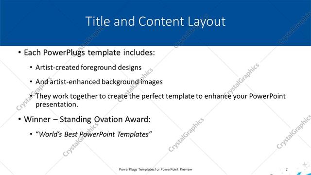 Title and Content presentation slide layout