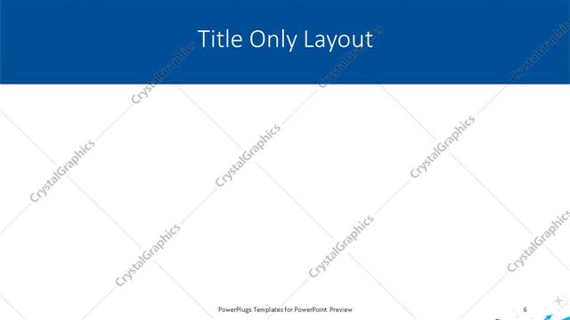 Title Only presentation slide layout