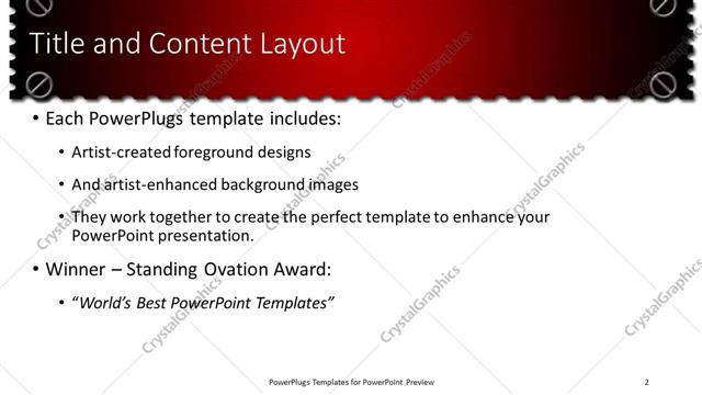 Title and Content presentation slide layout