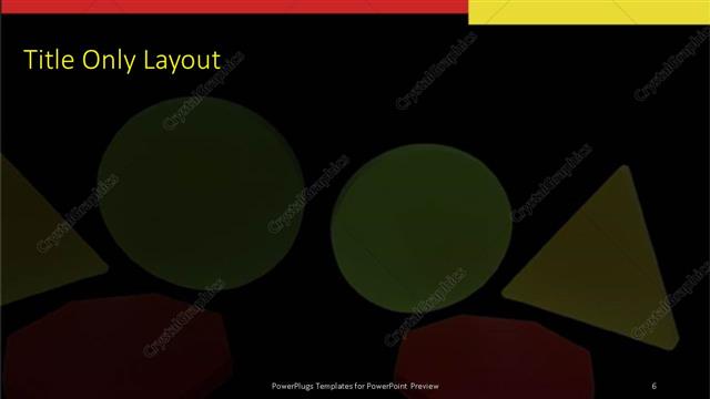 Title Only presentation slide layout