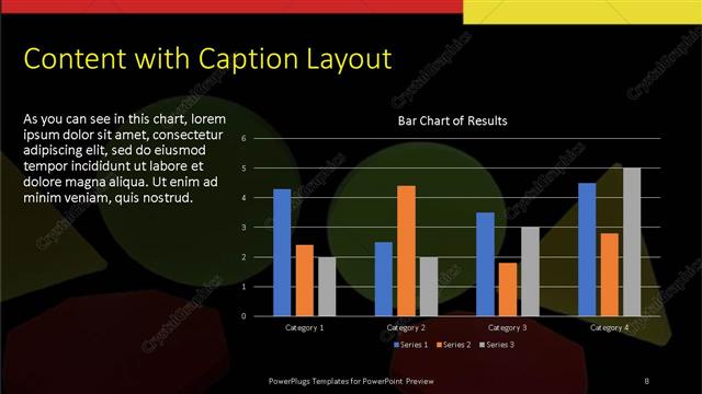 Content with Caption presentation slide layout