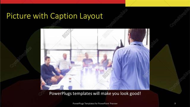 Picture with Caption presentation slide layout