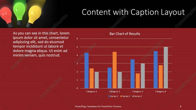 Content with Caption presentation slide layout