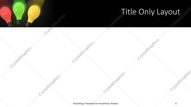 Title Only presentation slide layout